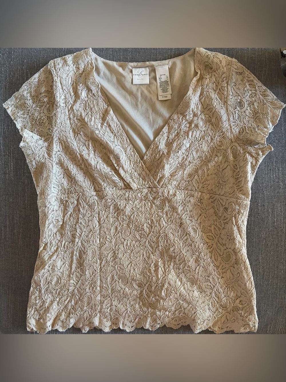 Cream Lace Blouse